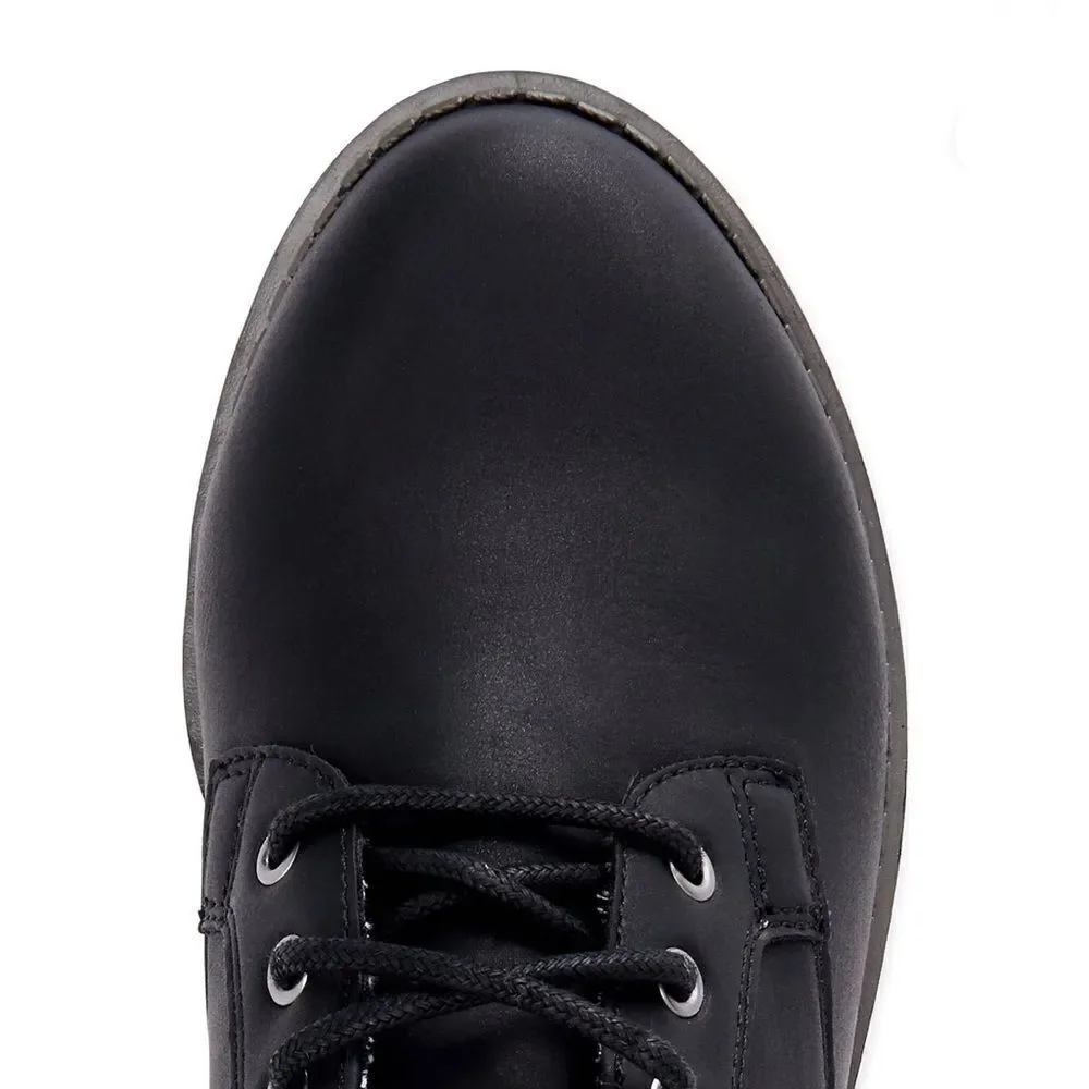 Big Boys Black Lace-up Oxford Dress Shoes Size 4